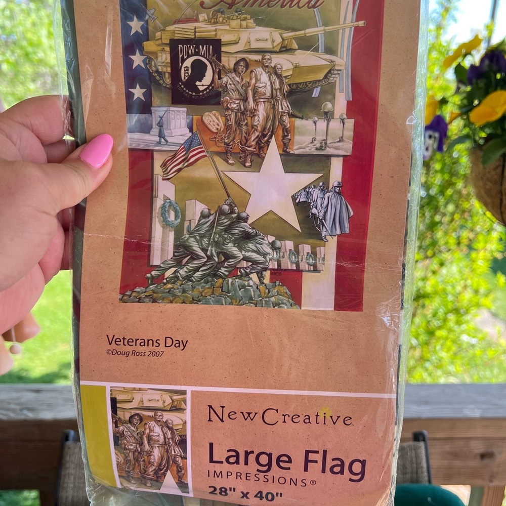 Brand new Veterans flag